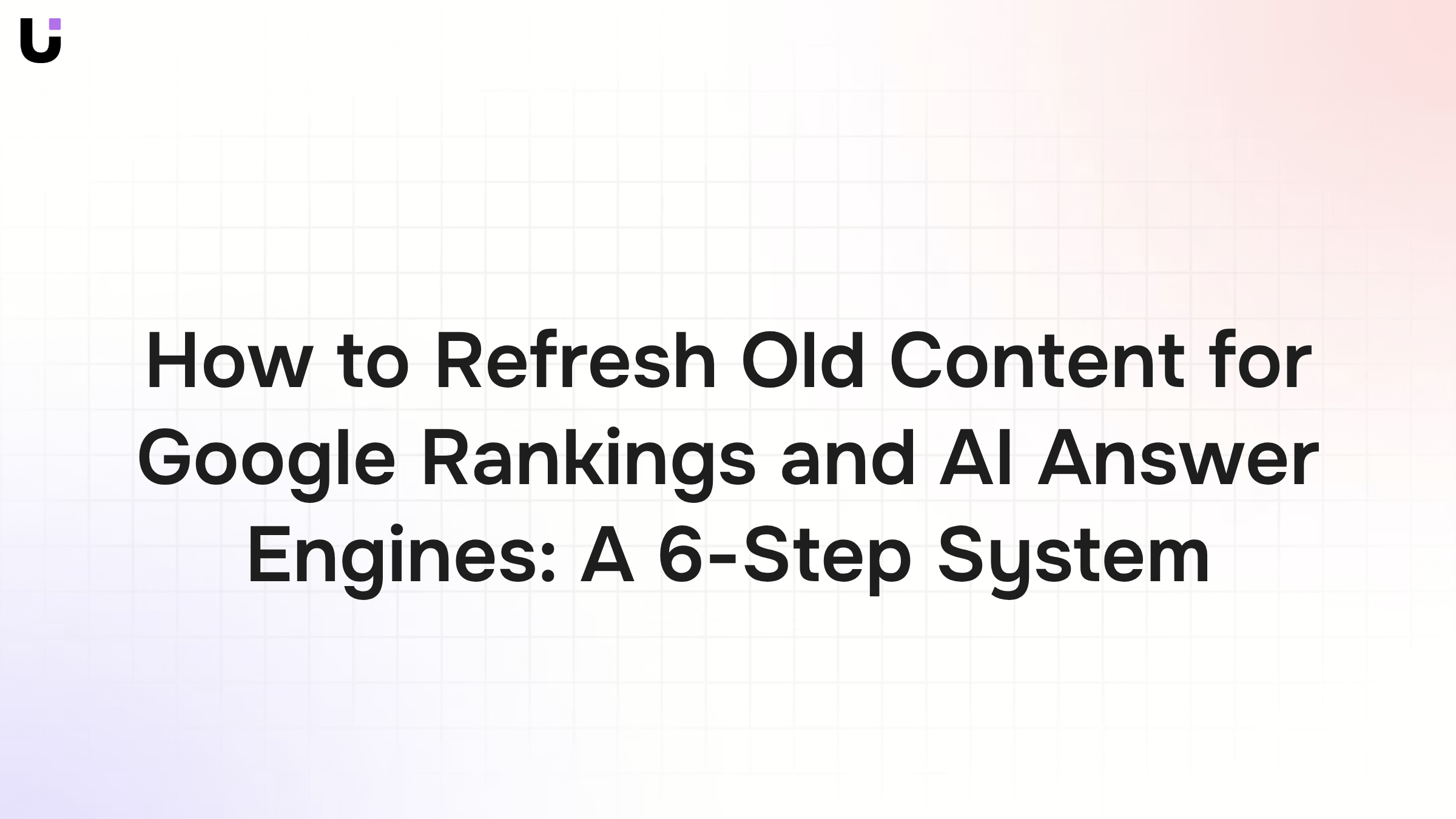 Abstract 3D digital refresh cycle with monitor, data streams, and optimization icons representing AI content SEO strategy