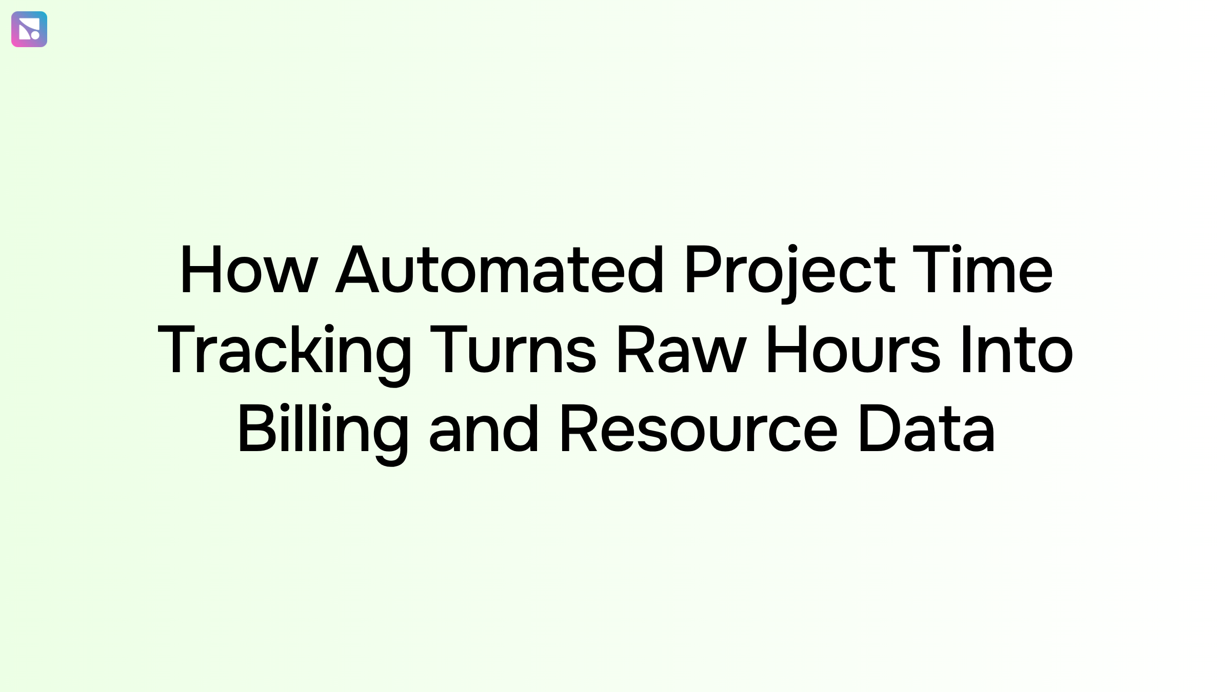 Abstract 3D visualization of time data transforming into organized billing and resource charts