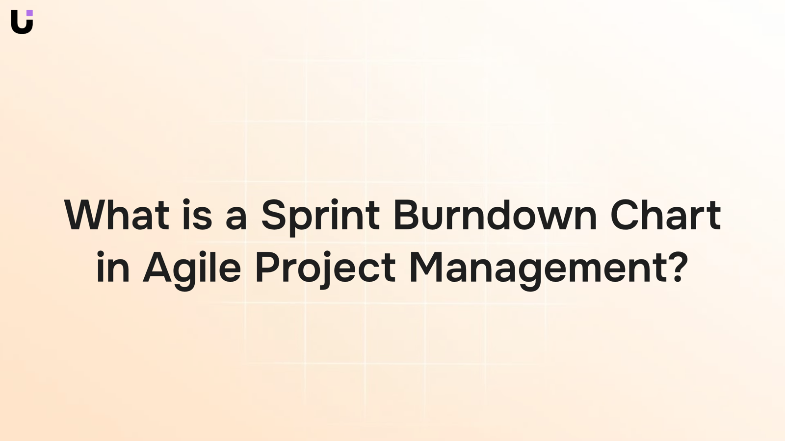 Sprint burndown chart showing descending task line on grid, representing agile project progress tracking