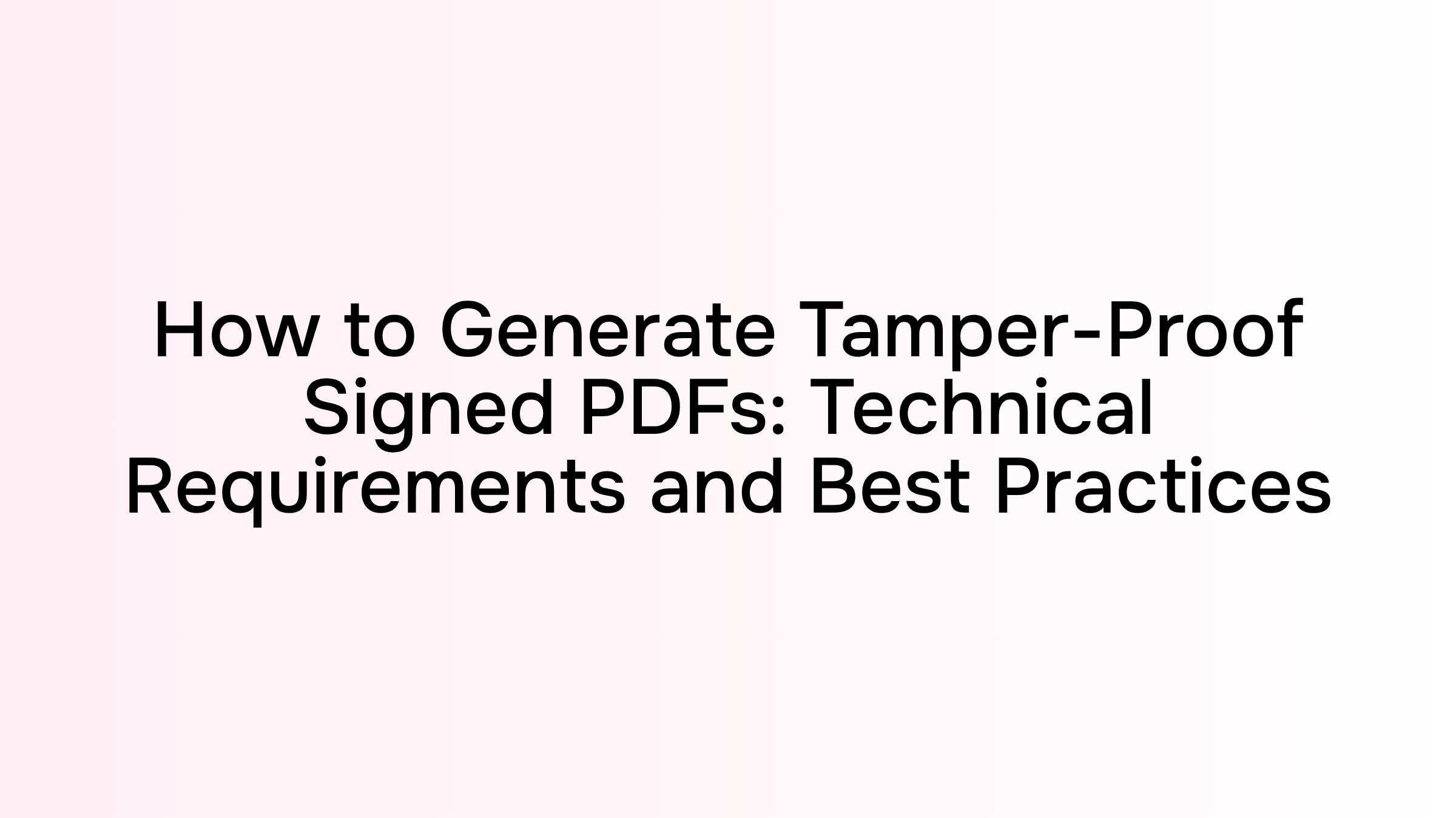 Digital security document with cryptographic lock and verification seal representing tamper-proof PDF authentication
