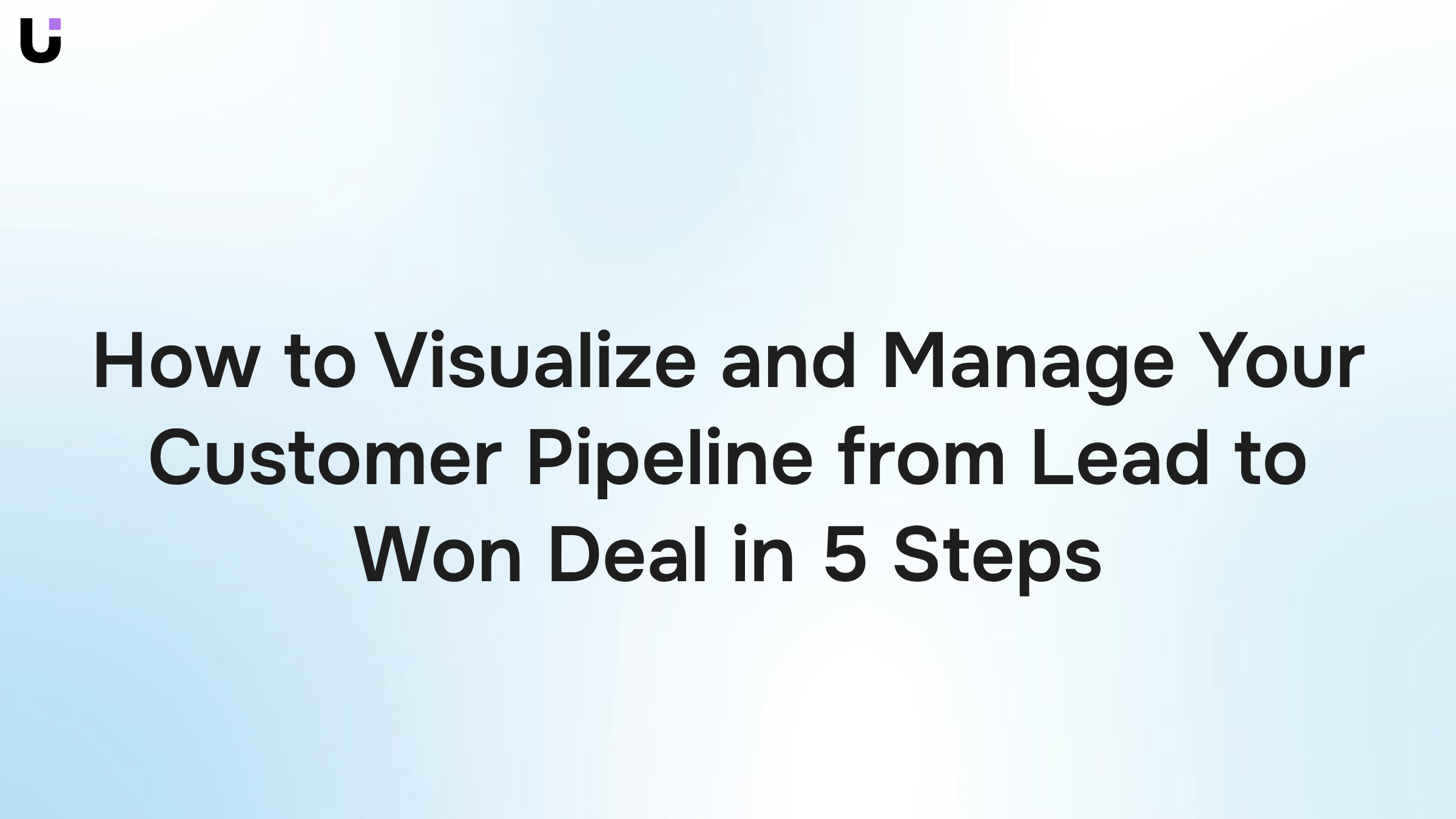 Modern 3D sales pipeline visualization showing five stages from lead to won deal with connected nodes and data charts