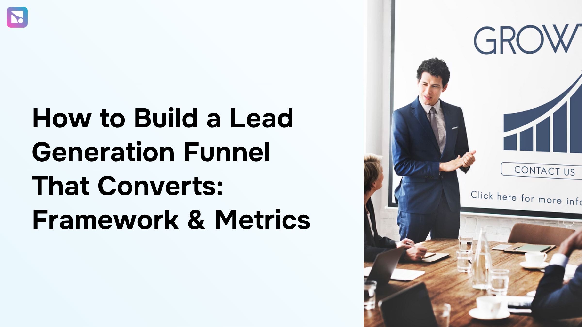 Modern funnel visualization representing lead generation stages with analytics metrics and conversion flow