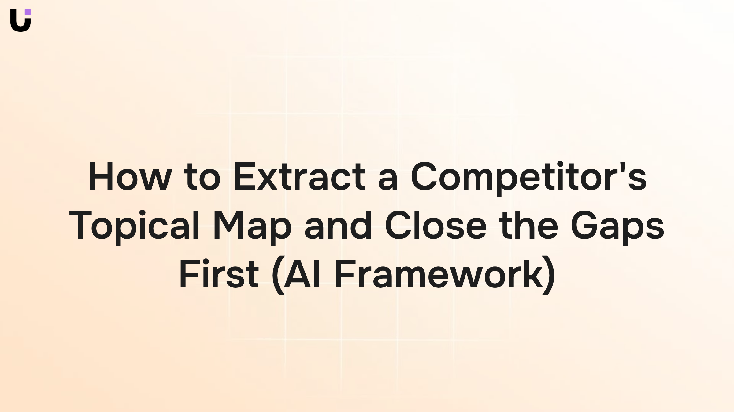 Abstract 3D network diagram showing interconnected nodes and strategic pathways representing competitive topical mapping analysis