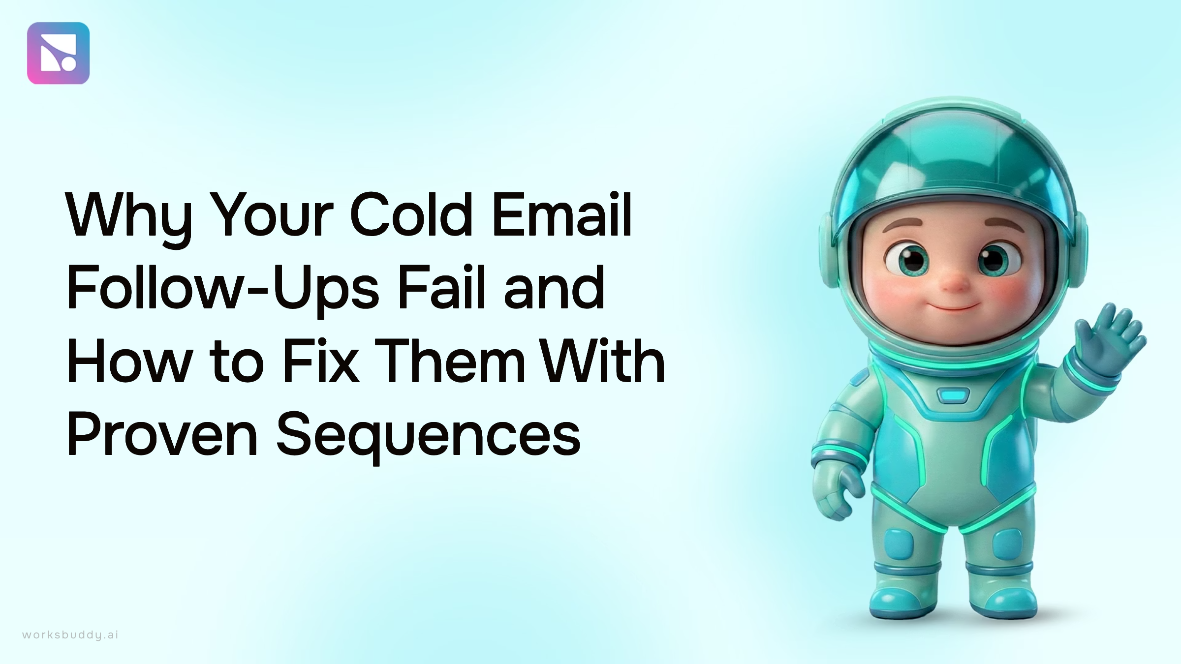 Professional desk setup showing laptop with email sequences and follow-up templates for cold email strategy