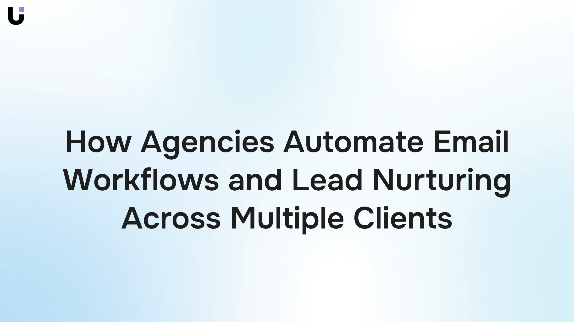 Modern digital dashboard visualization of automated email workflows and lead nurturing systems for agencies