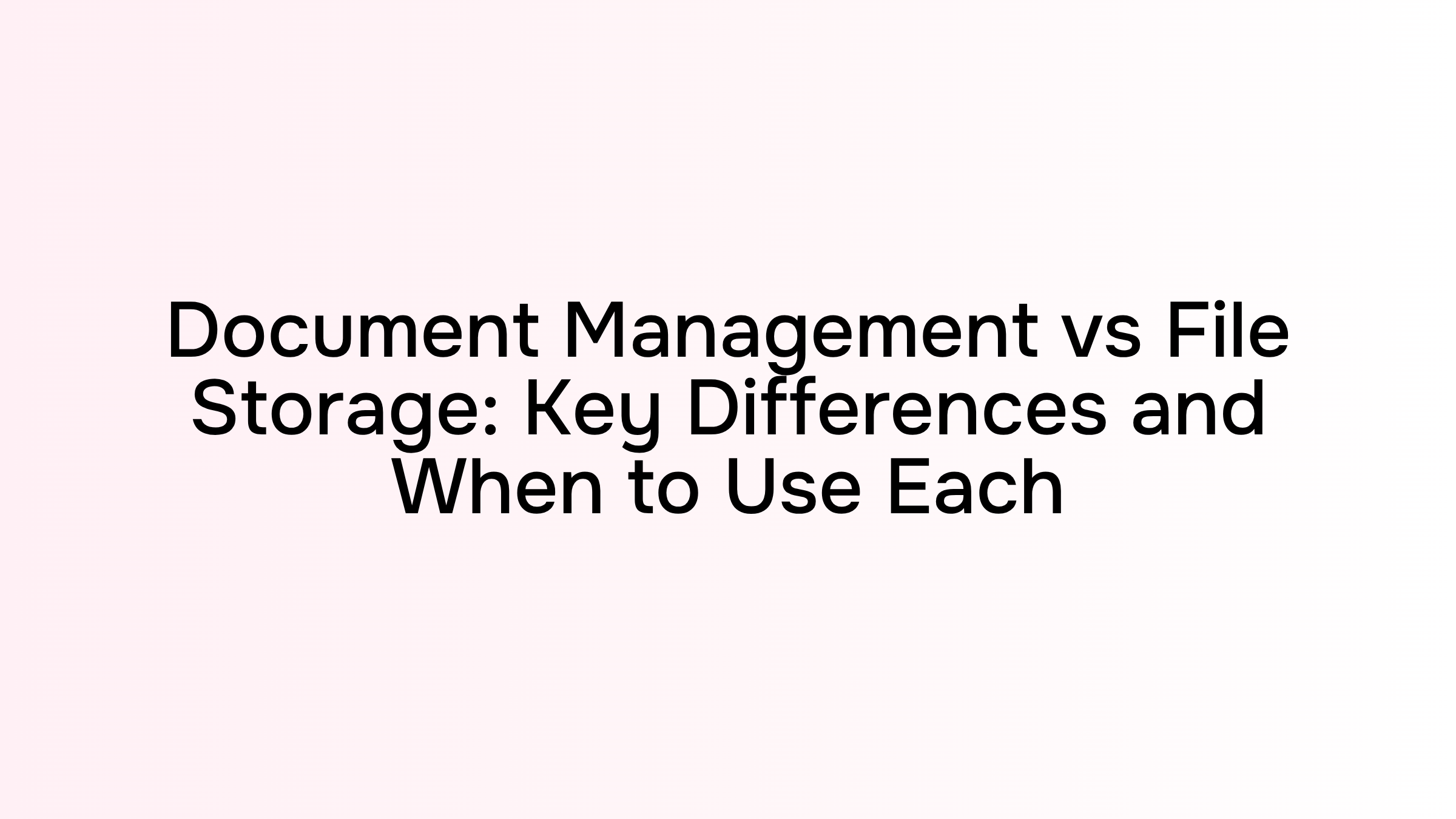 Split-screen 3D illustration comparing organized file storage on left with cloud document management system on right