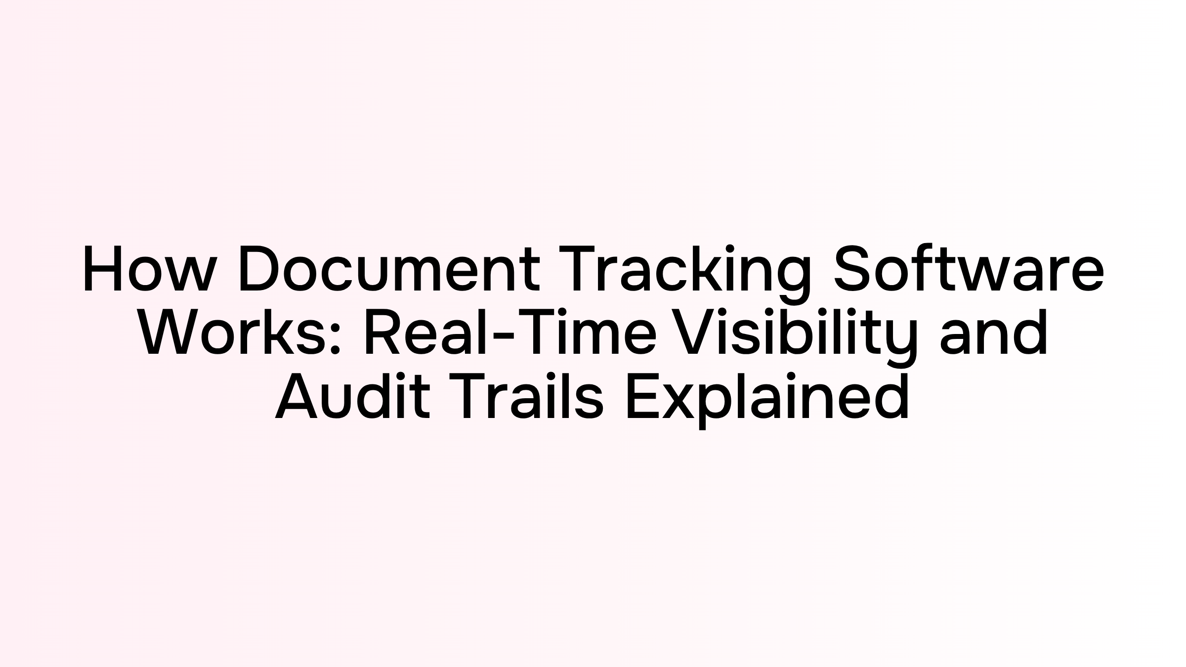Digital document tracking interface with real-time audit trails displayed on modern tablet in professional workspace