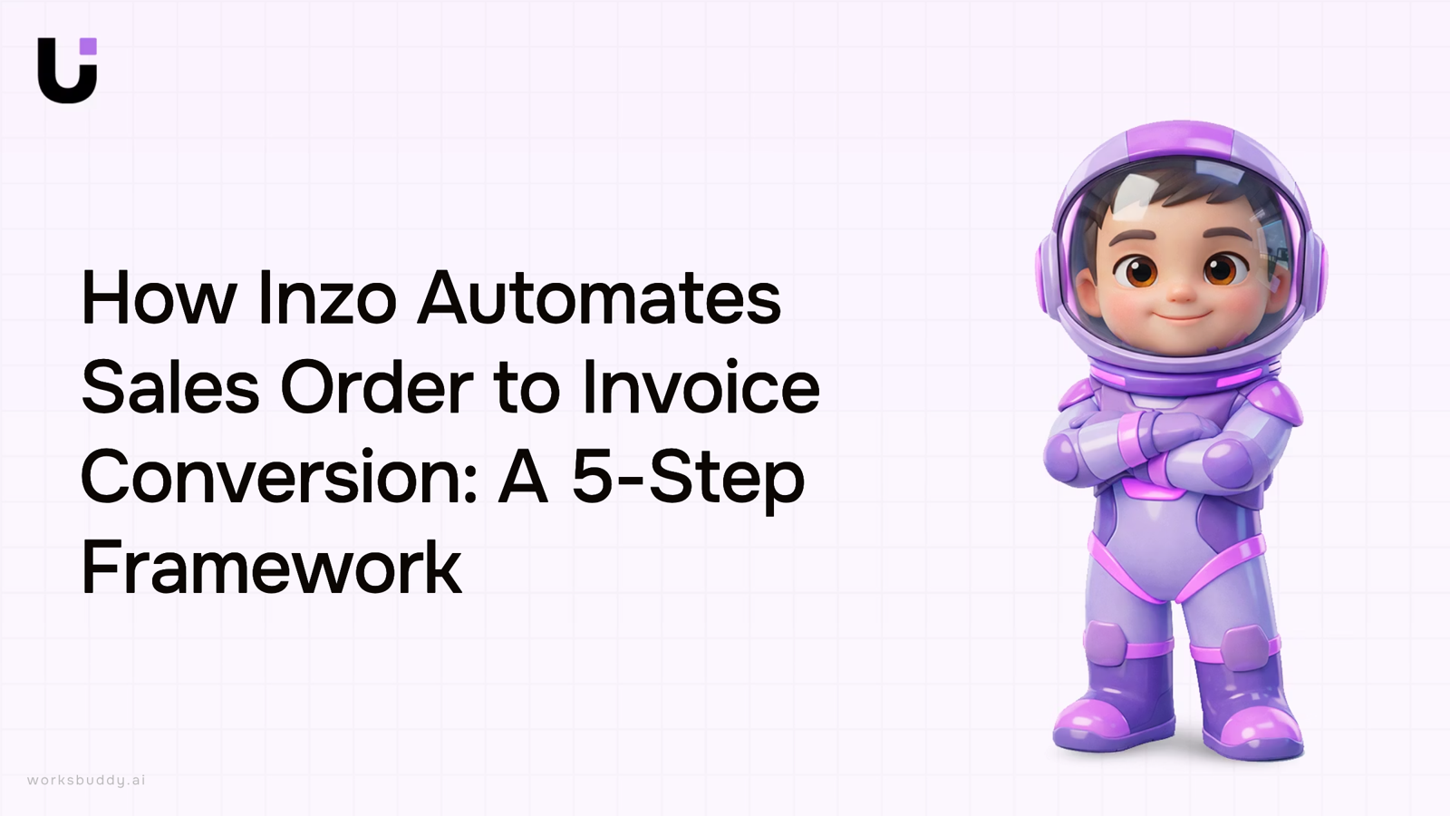 Digital workflow visualization of sales order to invoice automation process with five connected stages