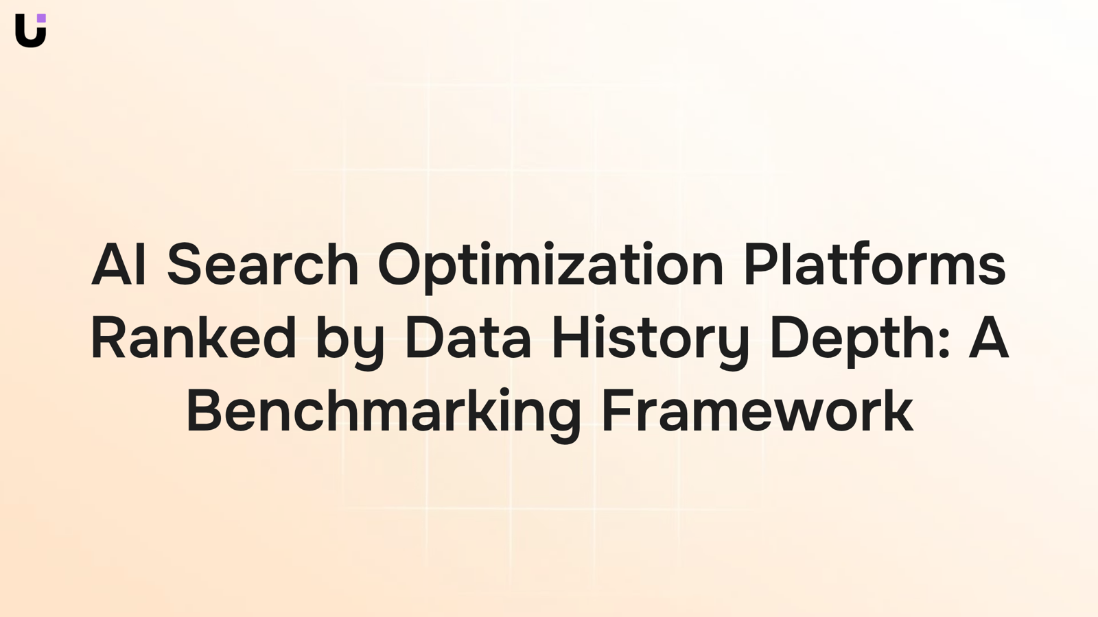 Abstract 3D data visualization with layered nodes and timeline markers representing AI search optimization benchmarking framework
