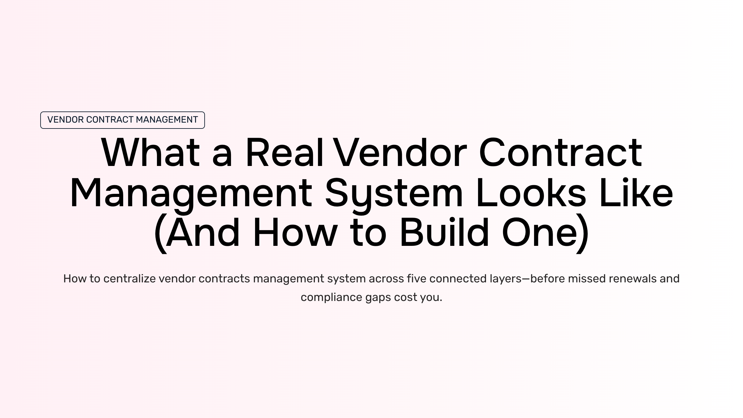 Modern office workspace with centralized vendor contract management dashboard on monitor, clean layout, professional lighting