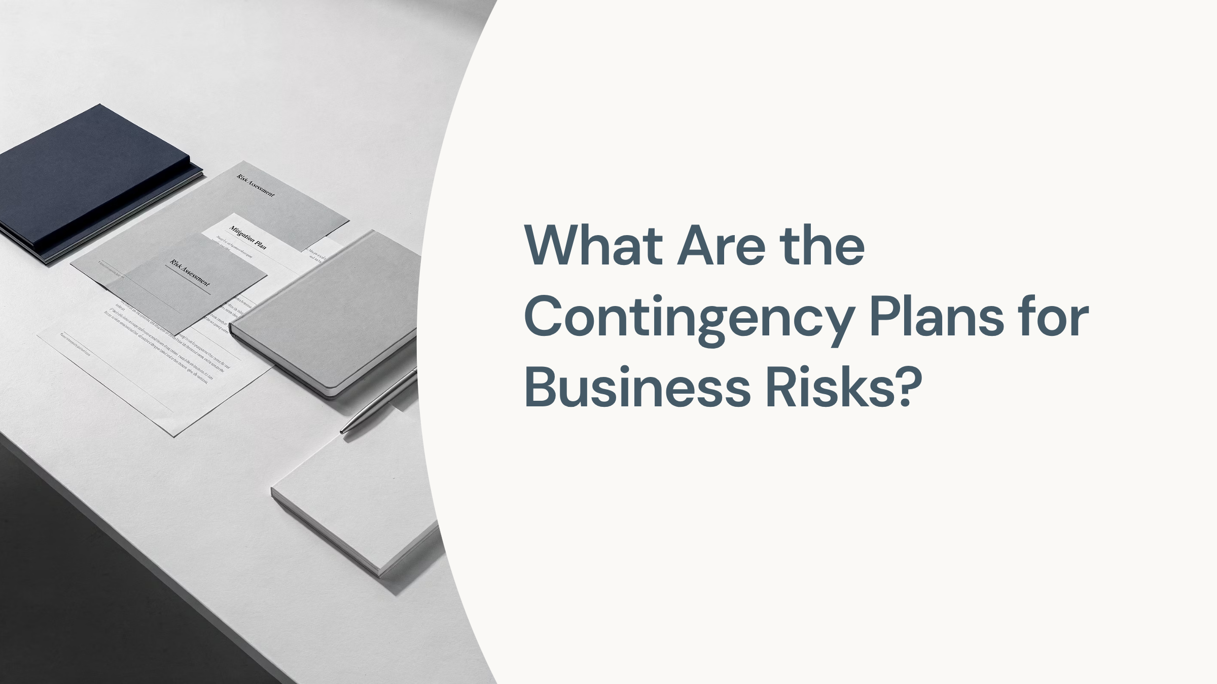 Strategic business planning desk with chess piece and risk assessment documents symbolizing contingency planning