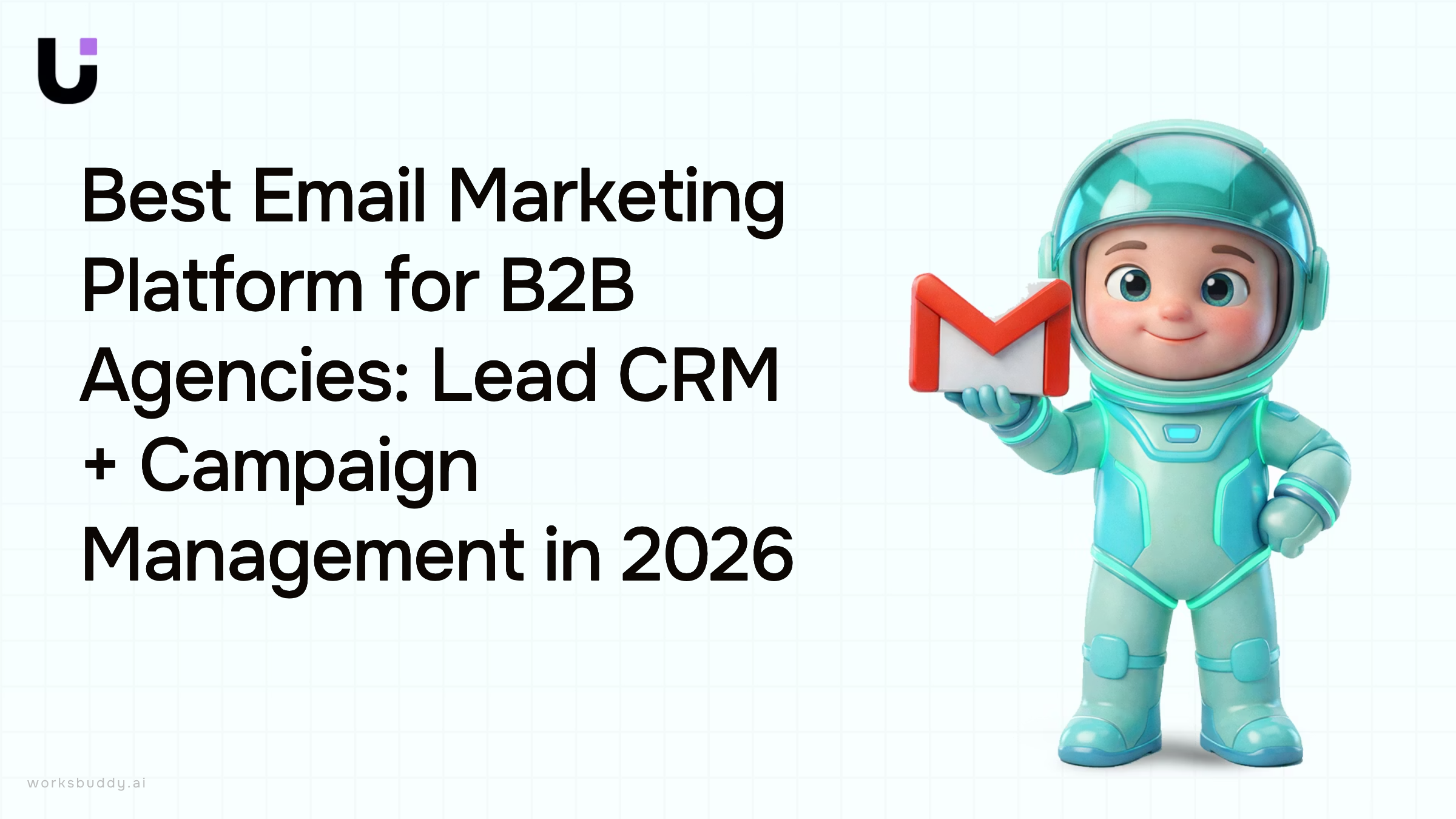 Professional B2B email marketing dashboard on modern office desk with CRM interface and campaign metrics display