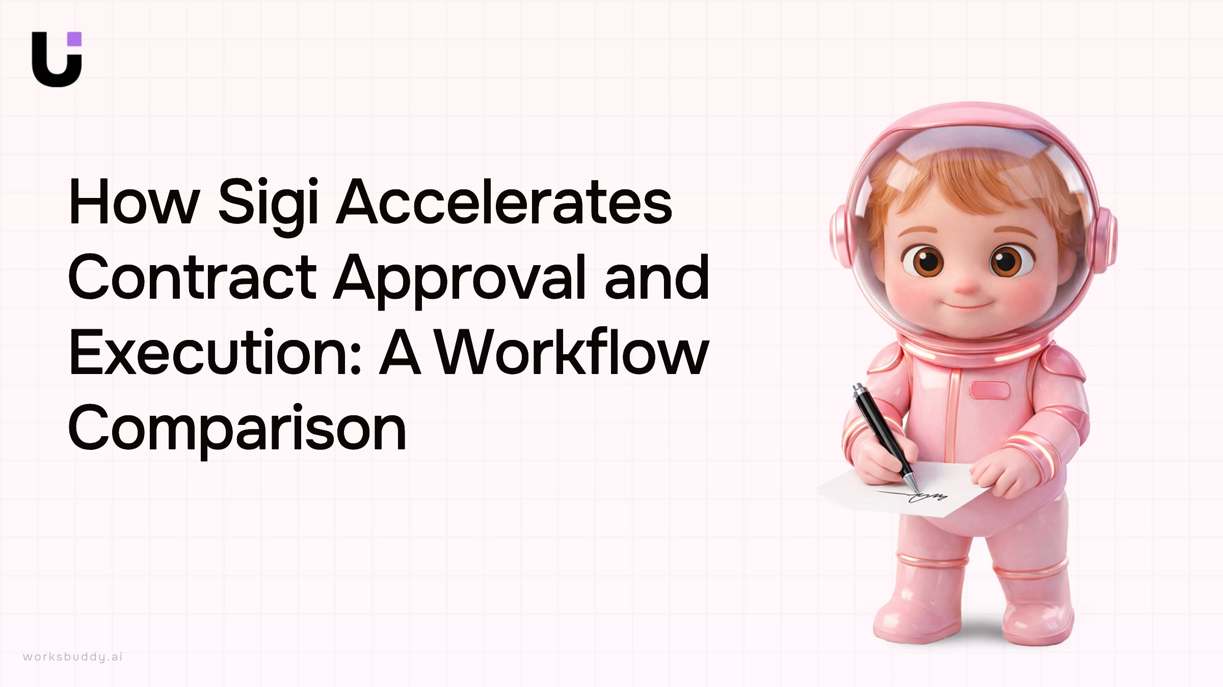 Digital workflow visualization showing contract approval stages connected by glowing pathways and checkpoints