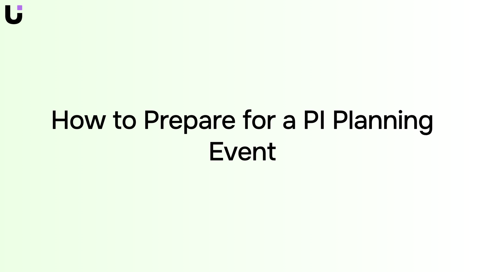 Modern conference room with planning materials and digital displays representing PI planning preparation