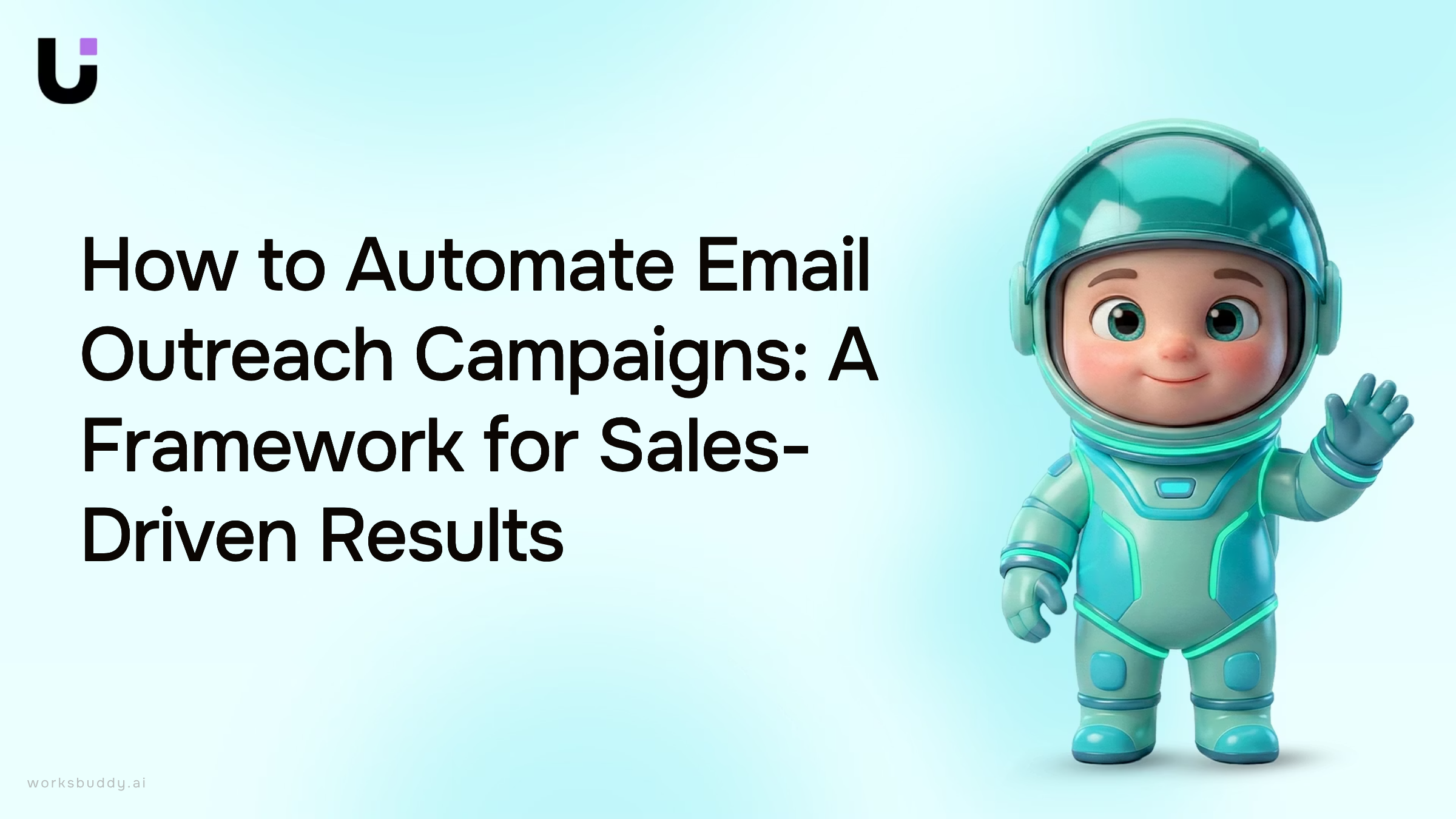 Professional email automation dashboard on laptop with analytics and network visualization representing sales campaign workflow