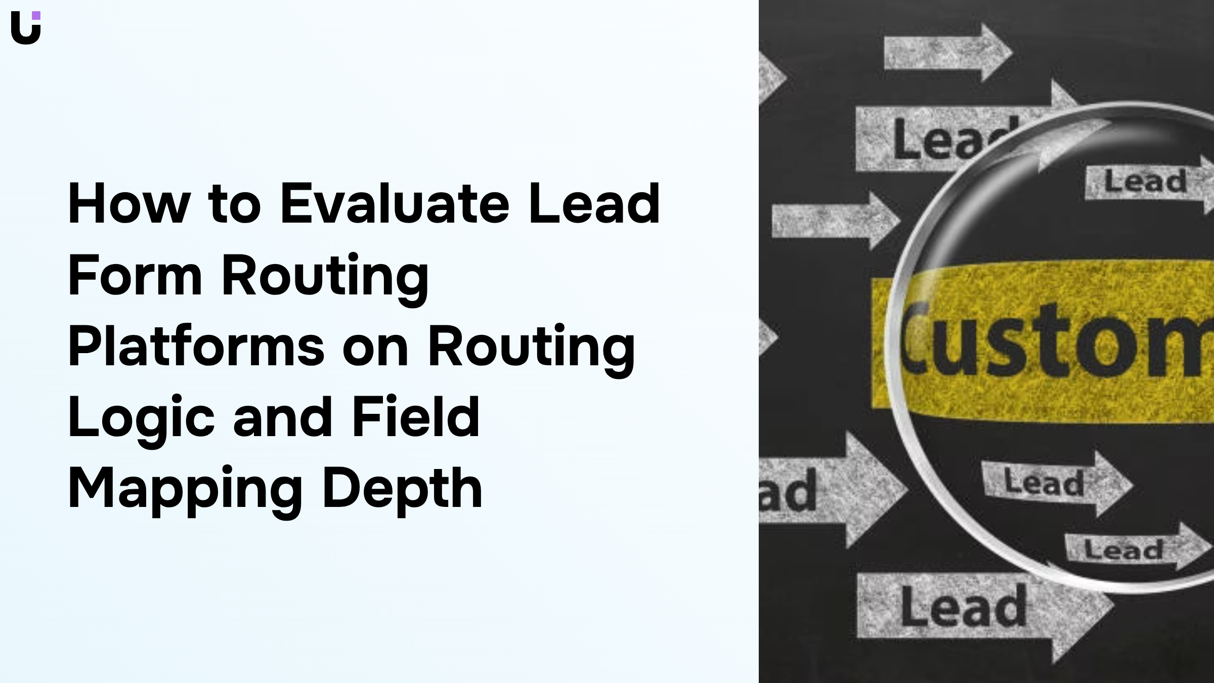 Professional 3D dashboard visualization showing data routing and field mapping logic on a modern corporate monitor