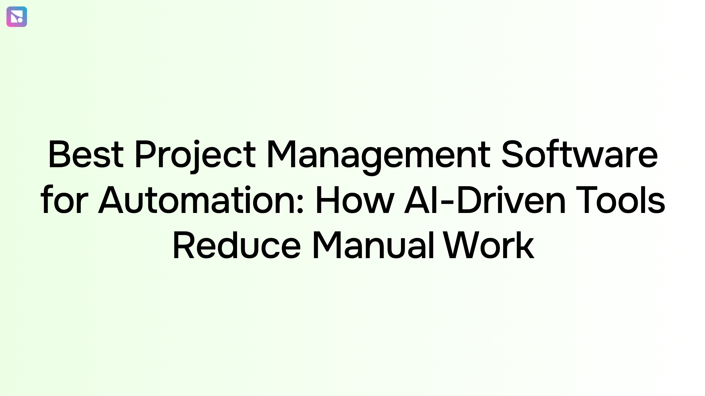 Digital workspace showing AI-driven project management automation with interconnected workflow nodes and process visualization