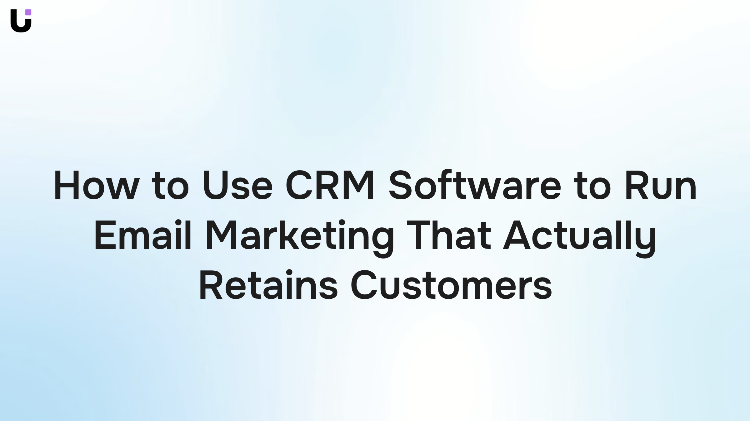 Modern CRM software dashboard on laptop with email marketing metrics and customer data in professional office setting