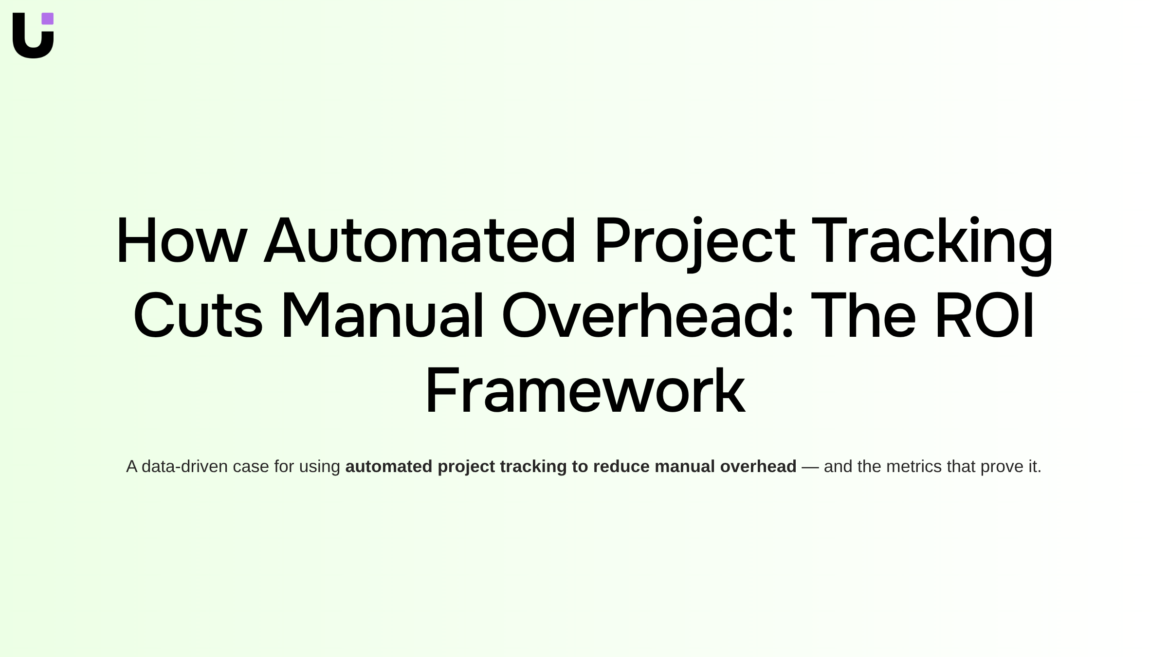 Modern workspace with laptop displaying project management dashboard, representing automated project tracking and reduced manual overhead