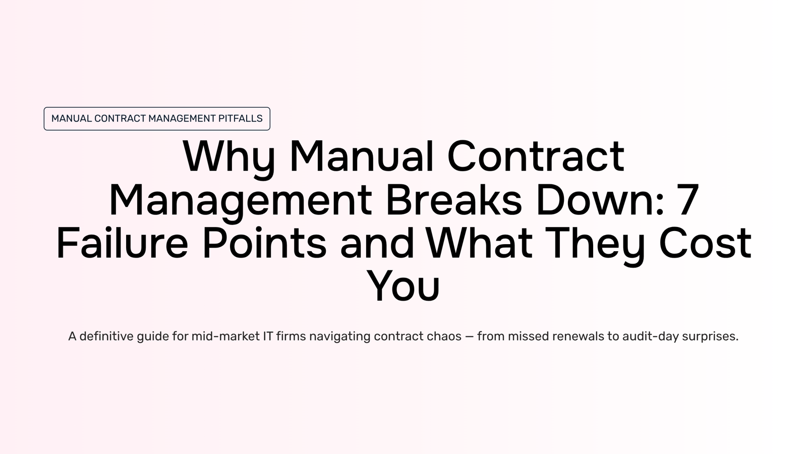 Cluttered desk with scattered contracts and papers representing manual contract management challenges and inefficiency
