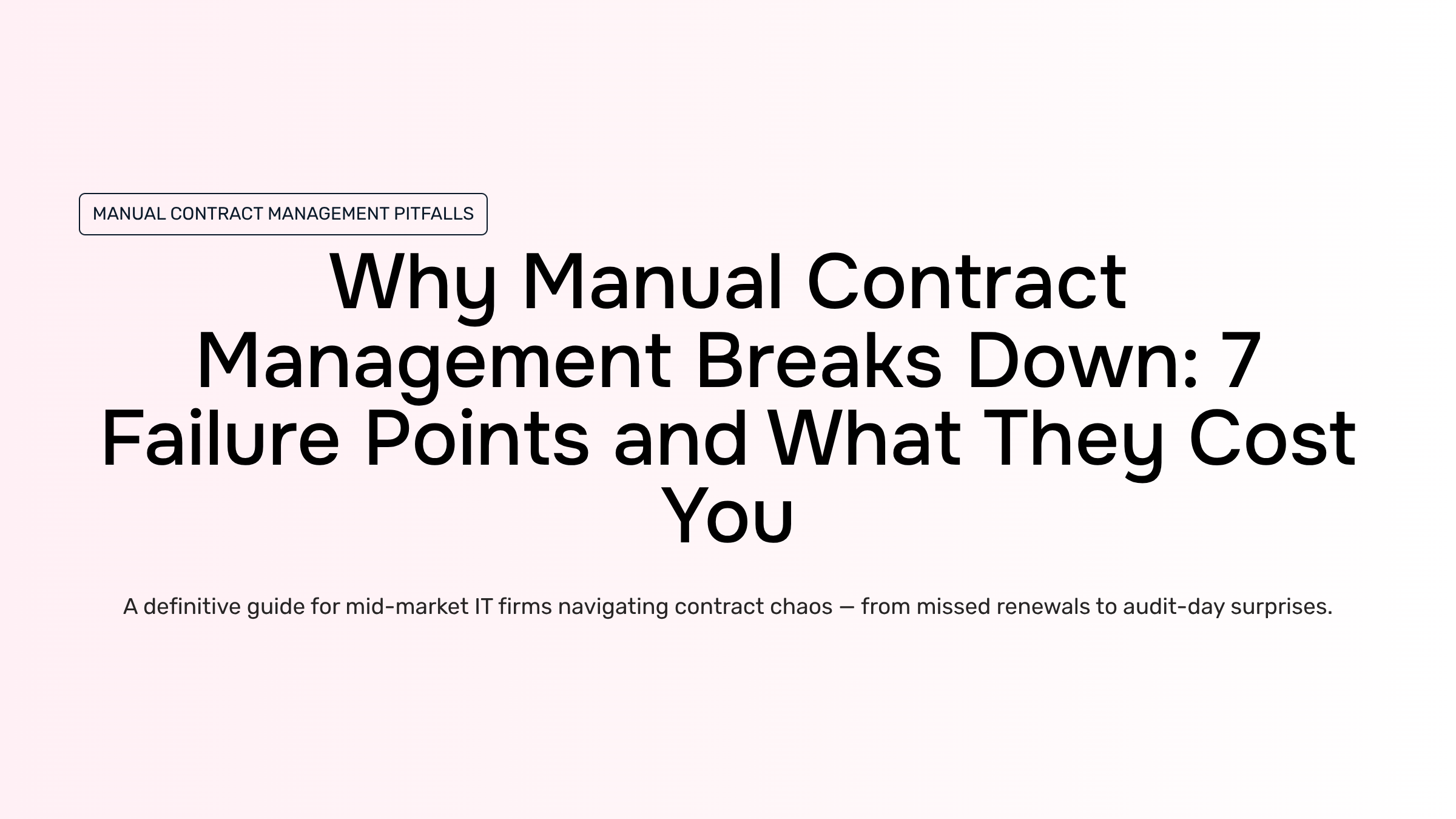 Cluttered desk with scattered contracts and papers representing manual contract management challenges and inefficiency