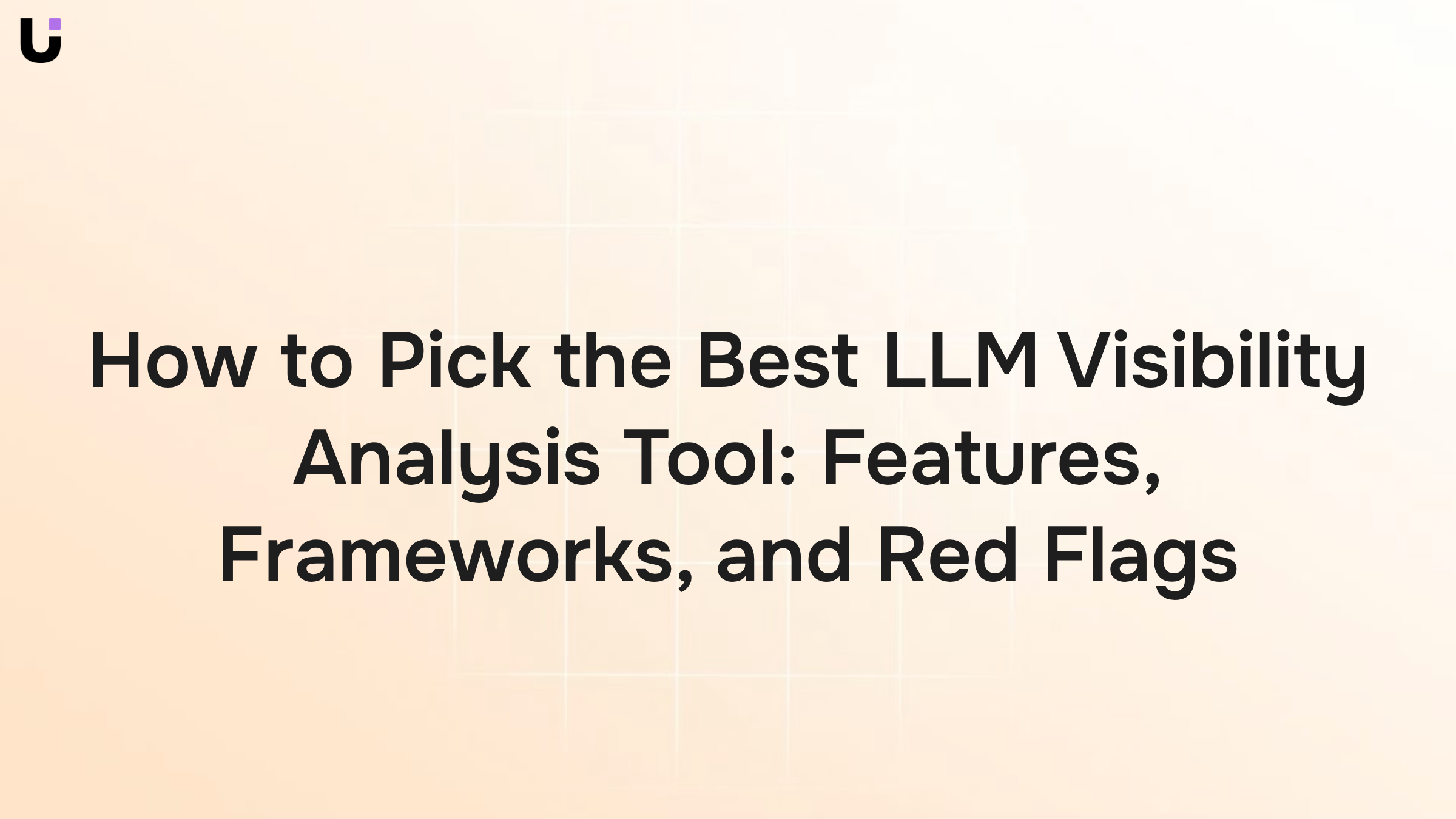 Modern 3D dashboard interface with analytics nodes representing LLM visibility analysis tool