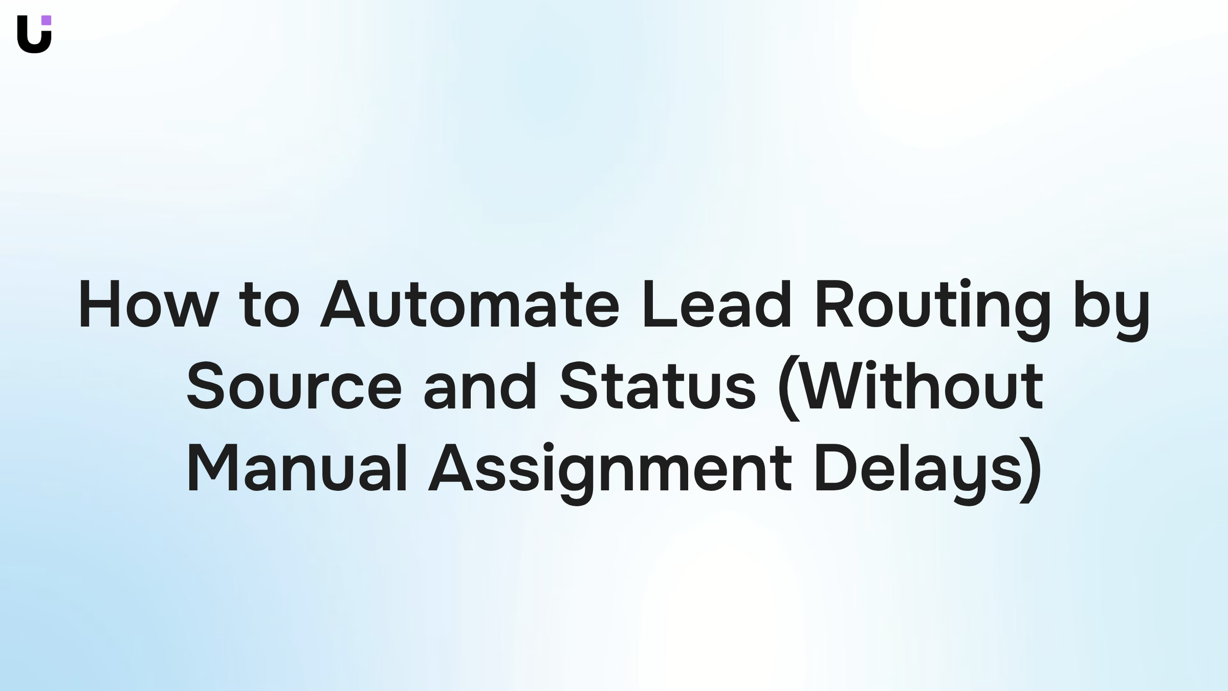Automated lead routing workflow dashboard with interconnected nodes and data streams in blue and silver tones