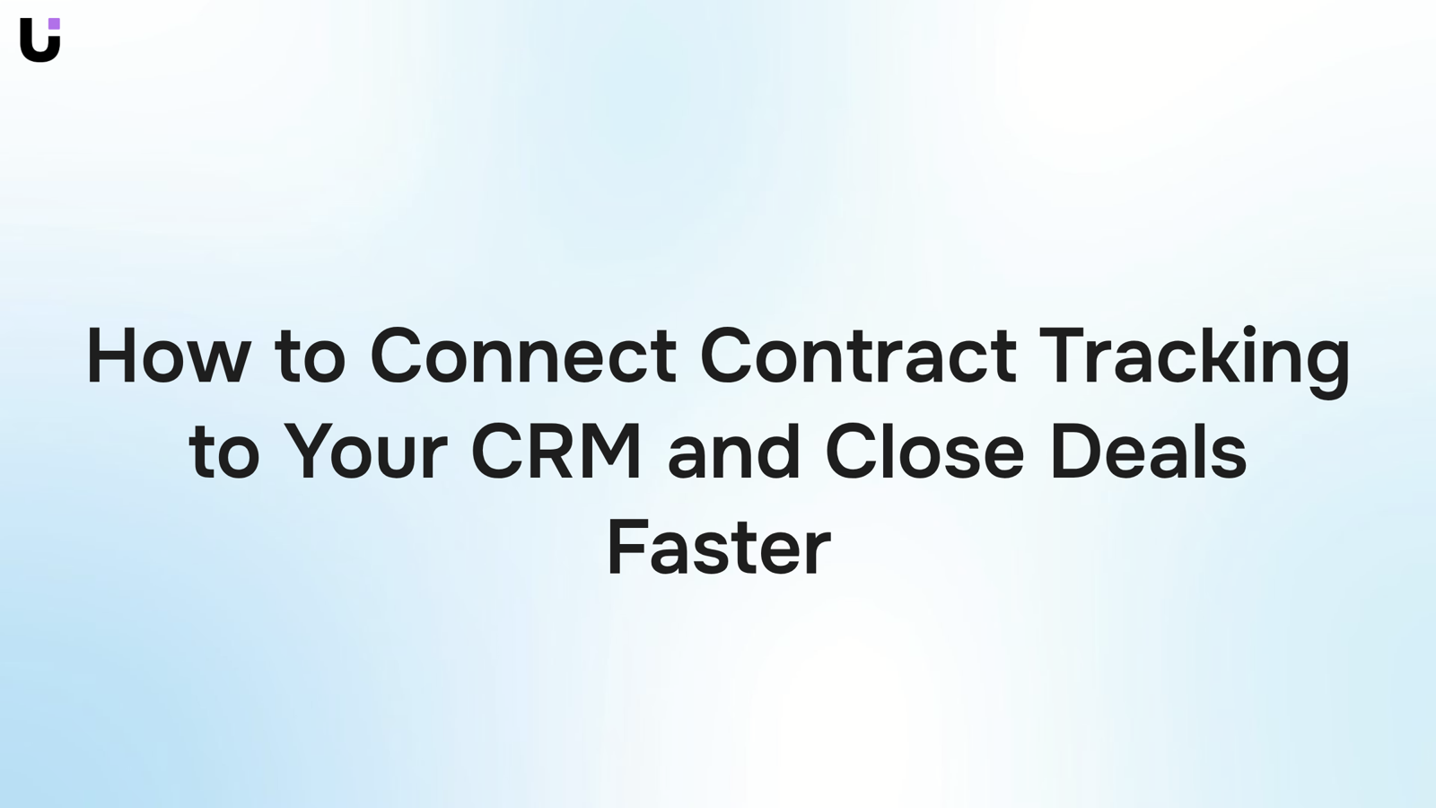 Digital contract tracking connected to CRM dashboard with flowing data integration lines and deal metrics
