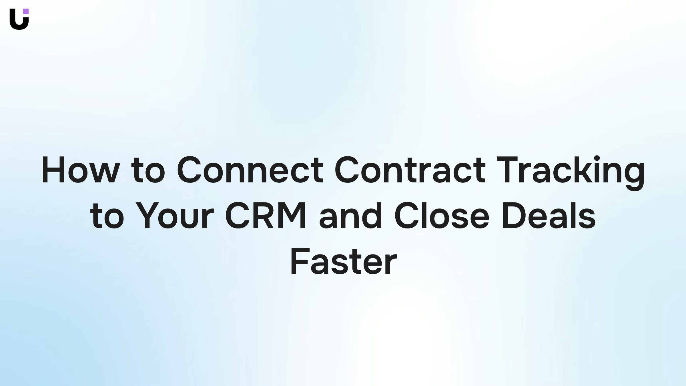 Digital contract tracking connected to CRM dashboard with flowing data integration lines and deal metrics