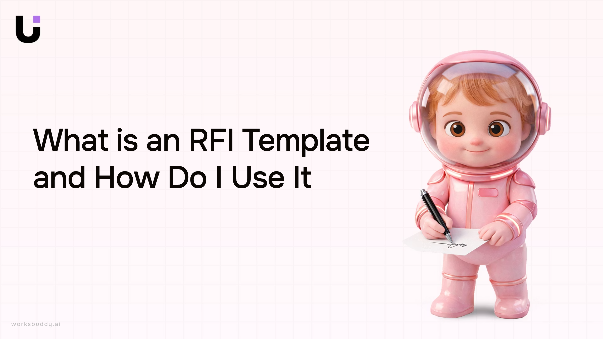 Professional 3D render of digital RFI template on modern tablet in corporate workspace