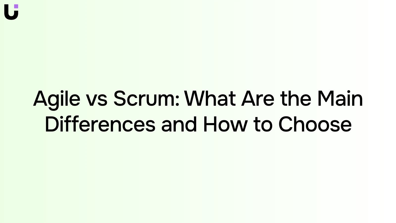 Abstract 3D visualization of two distinct paths representing Agile and Scrum methodologies in professional corporate style