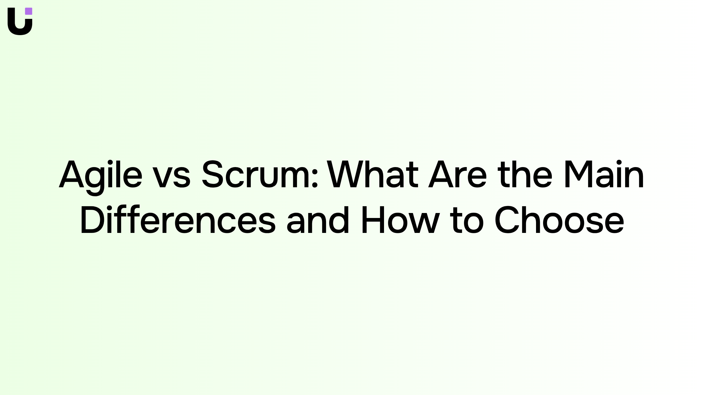 Abstract 3D visualization of two distinct paths representing Agile and Scrum methodologies in professional corporate style