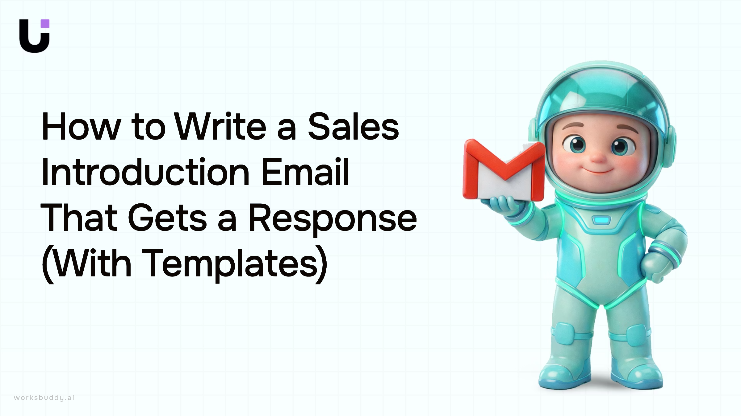 Professional desktop workspace with laptop showing email interface and notepad, representing sales email writing