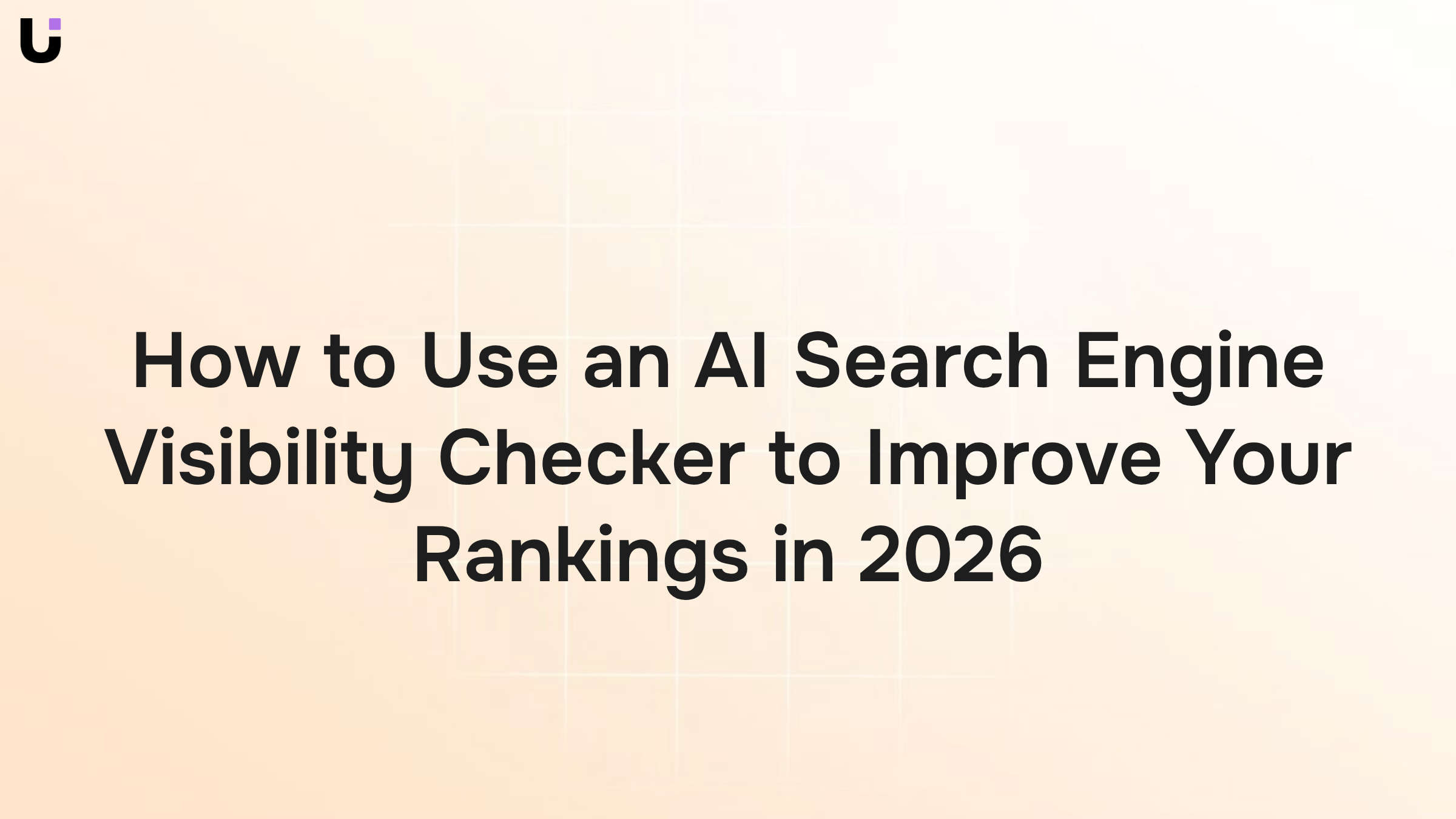 AI search engine visibility checker dashboard showing analytics metrics and upward trending performance graphs