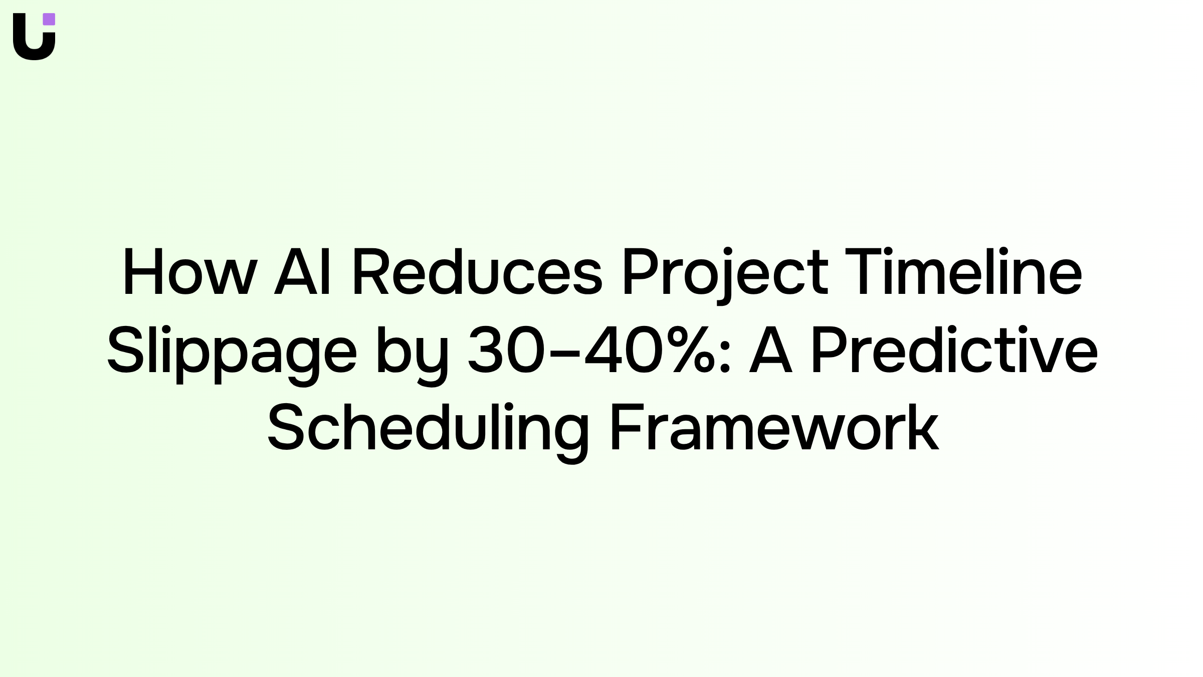 AI-powered project timeline dashboard with predictive charts and optimization nodes in professional blue and gray tones