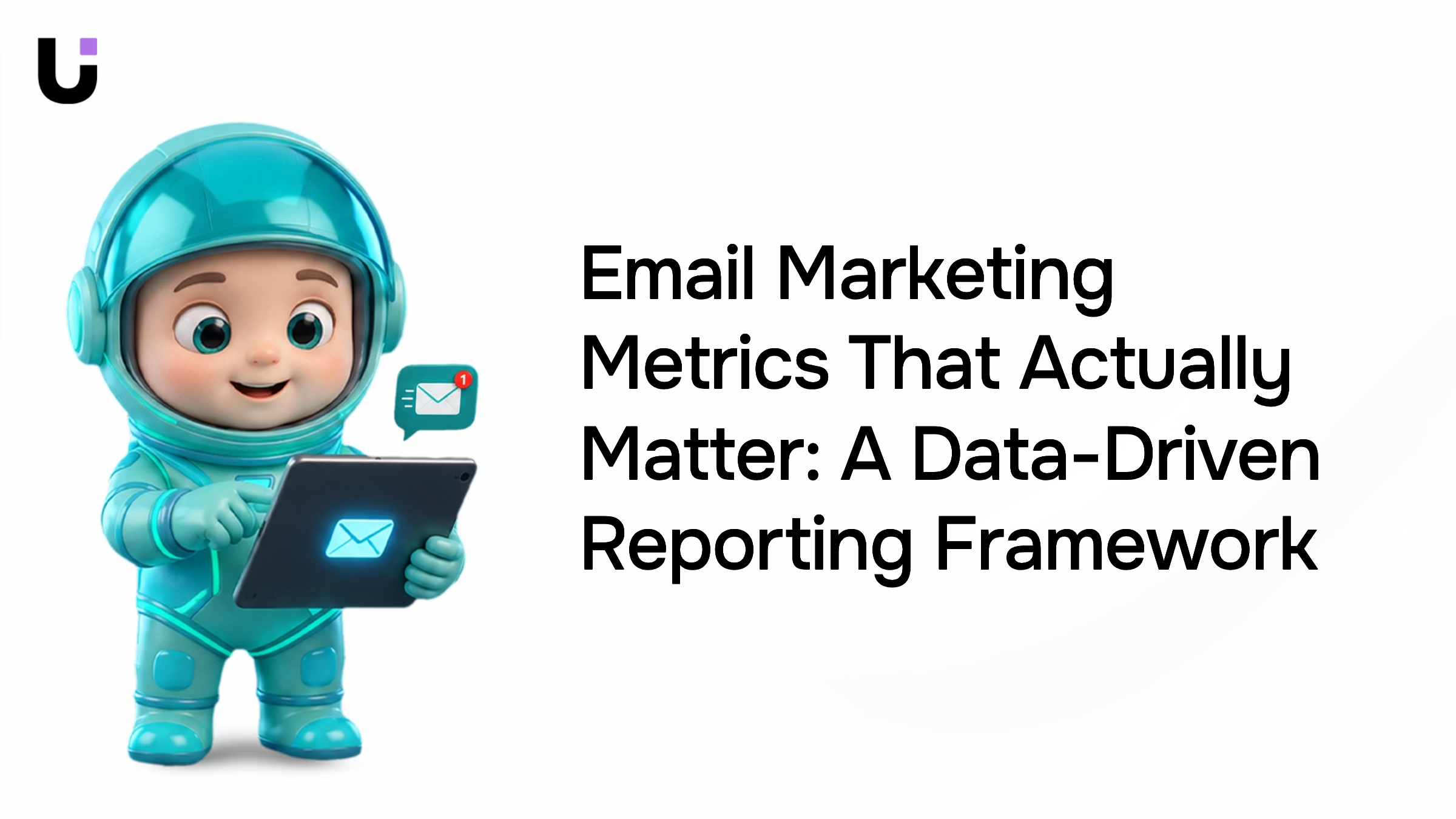 Analytics dashboard on laptop showing email marketing metrics and data visualizations in professional workspace